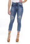 311900 Calça Jeans Cropped Destroyed (frente)