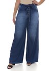 111908 Calça Jeans Feminina Pantalona (Frente)
