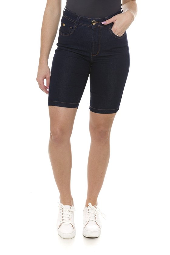 411901  Bermuda Ciclista Jeans Feminina  (Frente2)