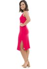 44911914  Vestido Midi com Fenda Rosa (Lateral)