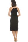 44911914  Vestido Midi com Fenda Preto (Costas)