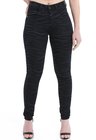 212932 Calça Jeans Skinny Feminina Animal Print (Frente)