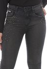 211996 Calça Jeans Feminina Skinny com Pérolas (Detalhe)