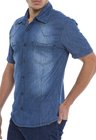 921803 Camisa Jeans Masculina (Lateral)