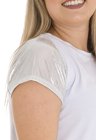 S4211900 T- shirt Feminina Glam Branca (Detalhe)