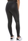 44711910 Calça Legging Cirrê com Detalhes em Tule Preto (Costas)