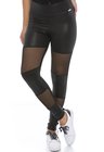 44711910 Calça Legging Cirrê com Detalhes em Tule Preto (Frente)