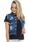 812805  Colete Jeans Curto Destroyed (Frente2)