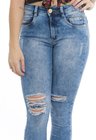 1212005  Calça Jeans Skinny Feminina Clara Rasgada New York (Detalhe2)