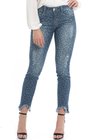1212006 Calça Jeans Feminina Skinny Star com Barra Assimétrica (Frente)