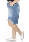 7120AR04 Saia Jeans Plus Size Assimétrica (Lateral)