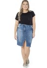7120AR06 Saia Jeans Midi Plus Size (Frente 1)