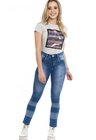 1212020 Calça Jeans Feminina Skinny com Recortes Frontais (Frente 1)