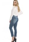 1212006 Calça Jeans Feminina Skinny Star com Barra Assimétrica (Costas 2)