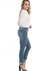 1212006 Calça Jeans Feminina Skinny Star com Barra Assimétrica (Lateral 2)