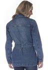 913000 Parka Jeans Feminina com Cinto (Costas)