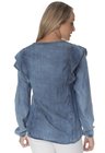 812803 Blusa Jeans com Babado (Costas)