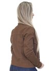 913005048 Jaqueta Jeans Feminina Castanho (Costas)