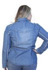 9130AR08 Camisa Jeans Feminina Manga Longa (Costas)