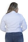 9130AR06002 Jaqueta Jeans Cropped Branca (Costas)
