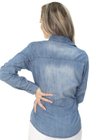 913019 Camisa Jeans Feminina Manga Longa (Costas)