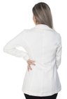 44512930198 Blazer de Moletom Feminino com Guipir Off White (Costas)