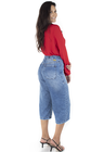 312102 Pantacourt Jeans com Ajuste na Cintura (Lateral 1)