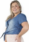 8121AR00 Blusa Jeans com Nó (Lateral 2)