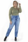 1131AR01 Calça Jeans Mom com Cadarço Plus Size Bruna (Frente 1)