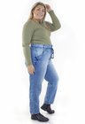 1131AR01 Calça Jeans Mom com Cadarço Plus Size Bruna (Lateral 1)