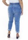 1131AR03 Calça Jeans Clochard com Cós de Elástico Plus Size Isa (Costas 2)