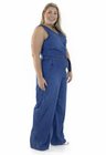7131AR00 Macacão Jeans Pantalona Longo Plus Size Anna (Lateral 1)
