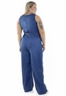 7131AR00 Macacão Jeans Pantalona Longo Plus Size Anna (Costas 1)