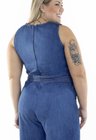 7131AR00 Macacão Jeans Pantalona Longo Plus Size Anna (Costas 2)