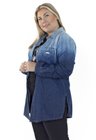 9130AR14 Camisa Jeans com Fenda Plus Size Viviane (Lateral 3)