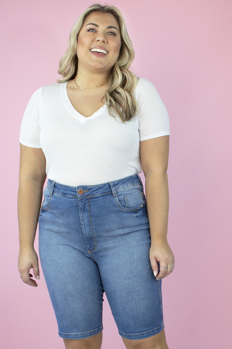 Bermuda Ciclista Biker Plus Size