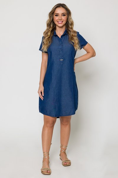 Shops vestido jeans com moletom