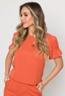 02 blusa de viscose terracota com elastico nas mangas anna
