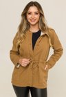 02 jaqueta parka jeans forrada com capuz caramelo