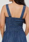 04 vestido midi jeans camadas e busto estruturado g1